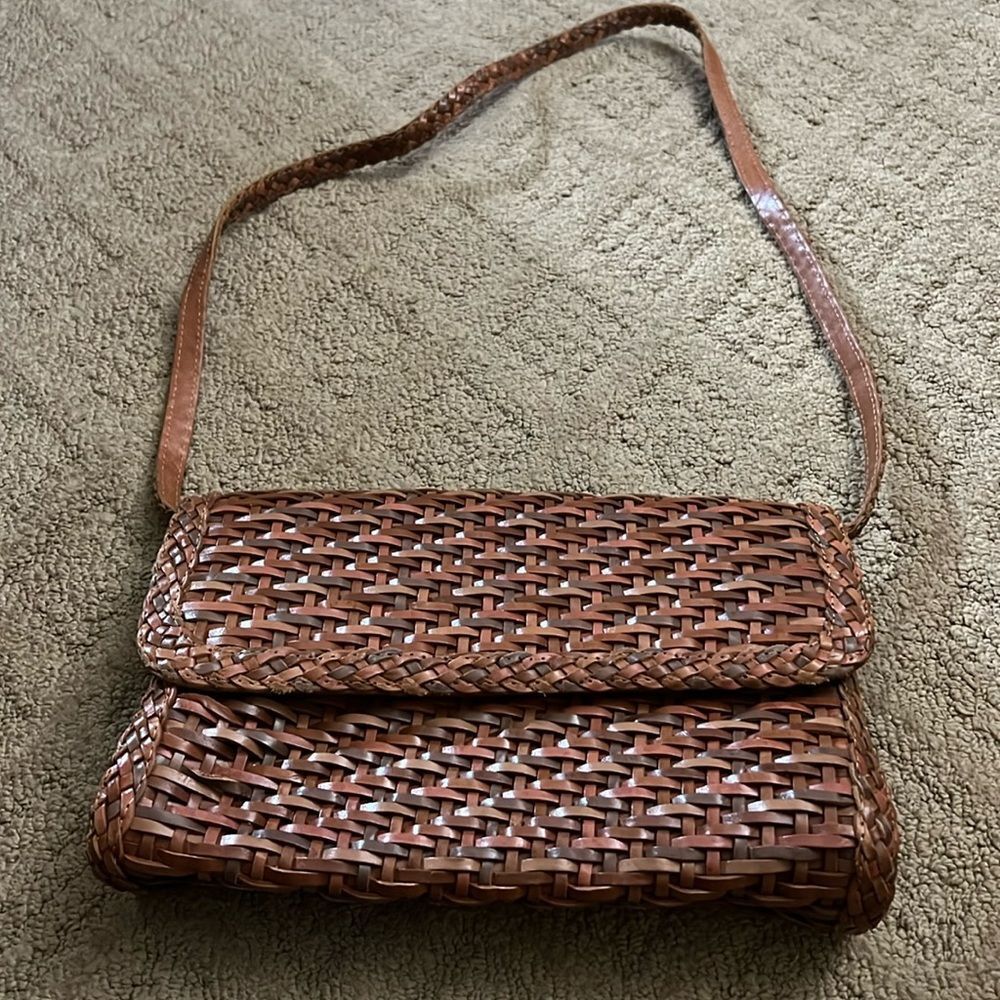 Accessory Lady Braided Leather Shoulder Bag – Vintage Boho Style